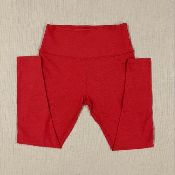 Beyond Yoga Spacedye Caught in the Midi High Waisted Legging Red Heather Large - Picture 4 of 10